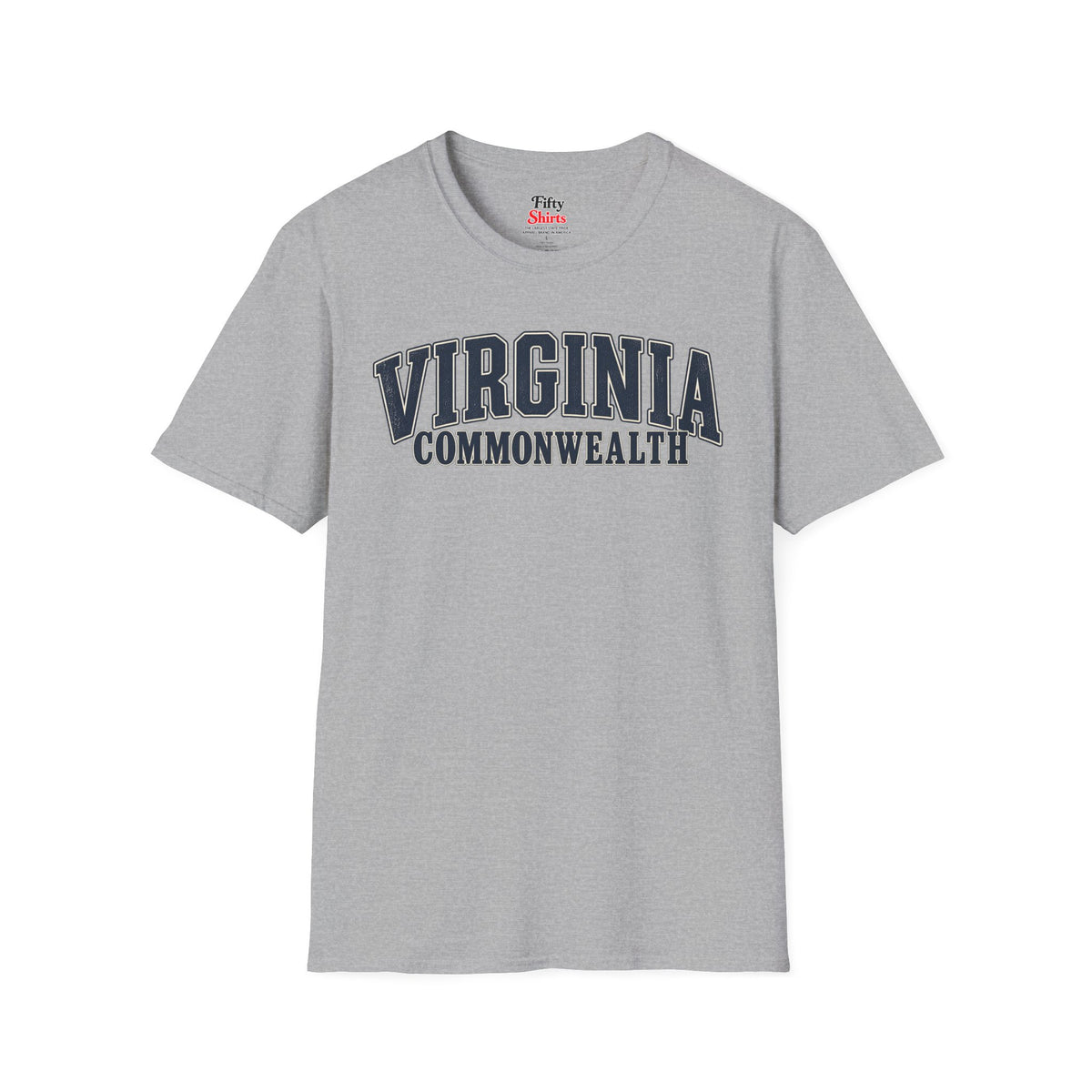 Virginia Commonweatlh Unisex Softstyle T Shirt State Name Graphic Tee