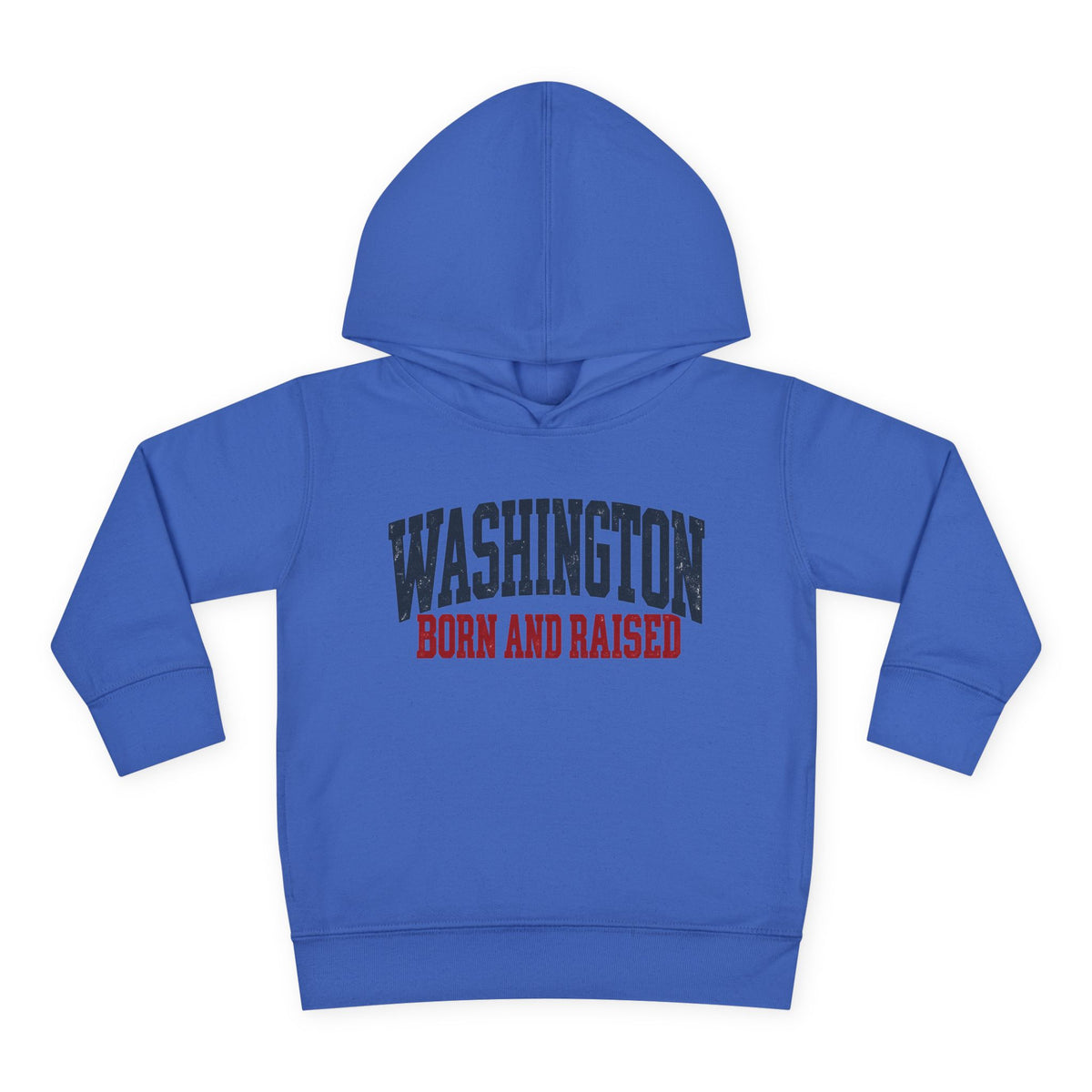 Washington Born and Raised Vintage Americana Unisex Toddler Pullover Fleece Hoodie