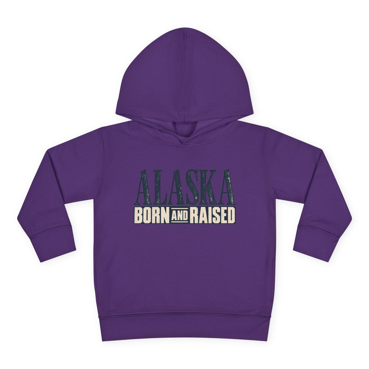 Alaska Born and Raised Premium Heritage Unisex Toddler Pullover Fleece Hoodie