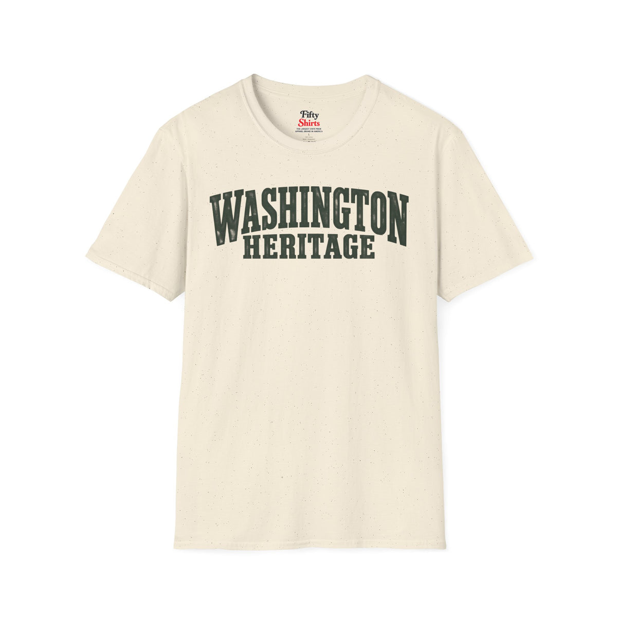 Washington Heritage Unisex Softstyle T Shirt State Name Graphic Tee