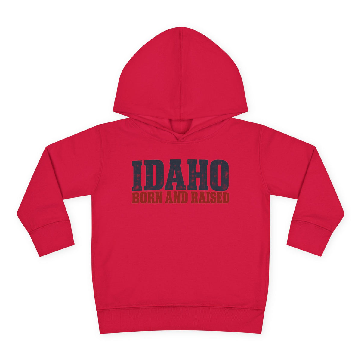 Idaho Born and Raised Rustic Americana Unisex Toddler Pullover Fleece Hoodie