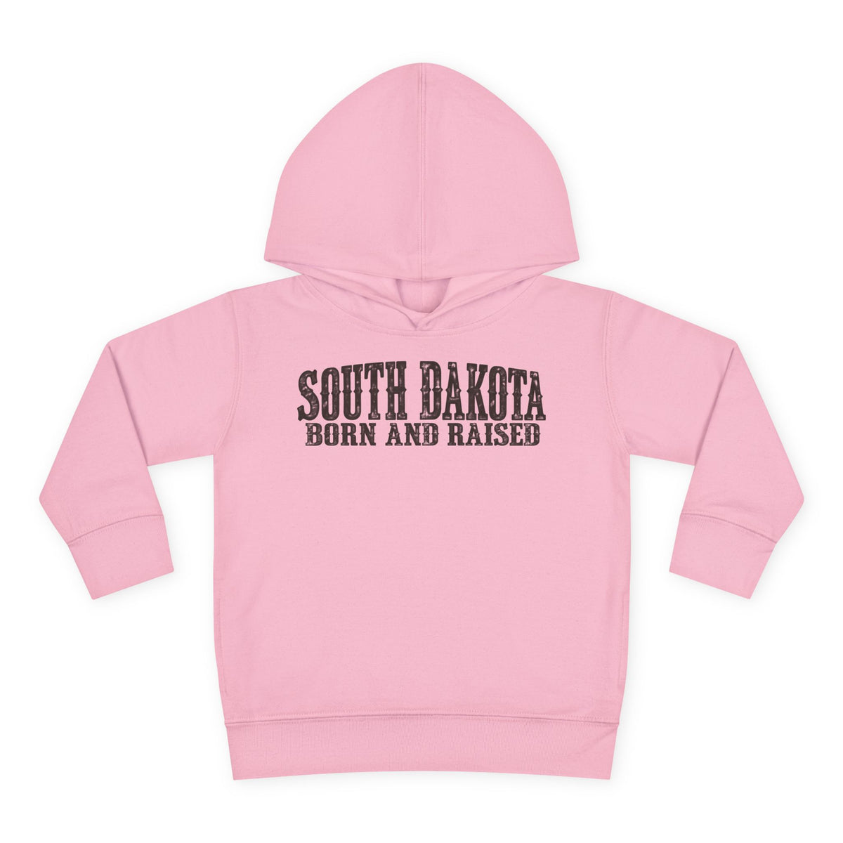South Dakota Born and Raised Western Heritage Unisex Toddler Pullover Fleece Hoodie