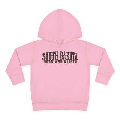 South Dakota Born and Raised Western Heritage Unisex Toddler Pullover Fleece Hoodie