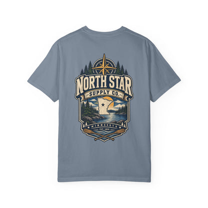 Minnesota North Star Supply Co. Unisex Comfort Color 1717 Streetwear Graphic Tee