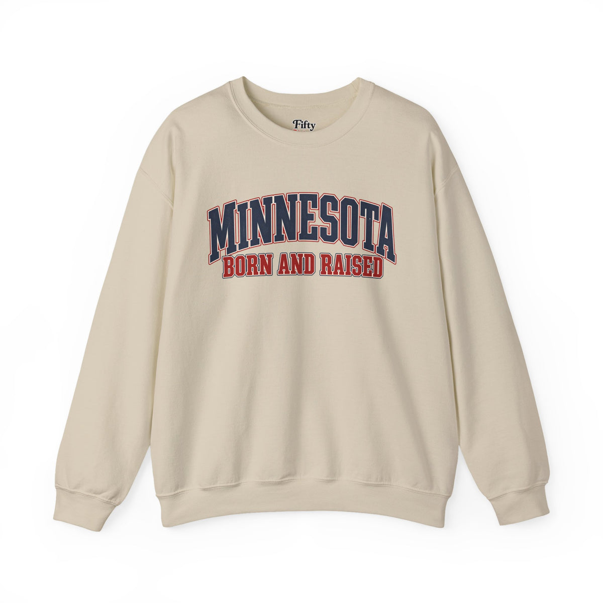Minnesota Born and Raised Classic Heritage Unisex Sweatshirt Graphic