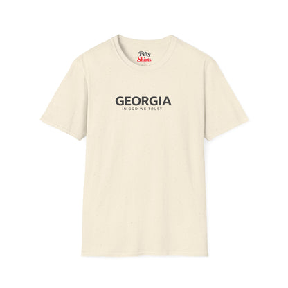 Georgia All State In God We Trust Front Design Unisex Everyday Tee