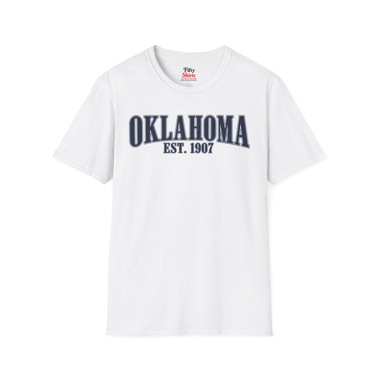Oklahoma EST 1907 Unisex Softstyle T Shirt State Name Graphic Tee