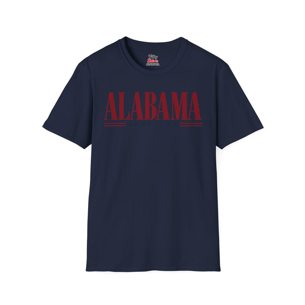 Alabama Heritage Unisex Softstyle T Shirt State Name Graphic Tee