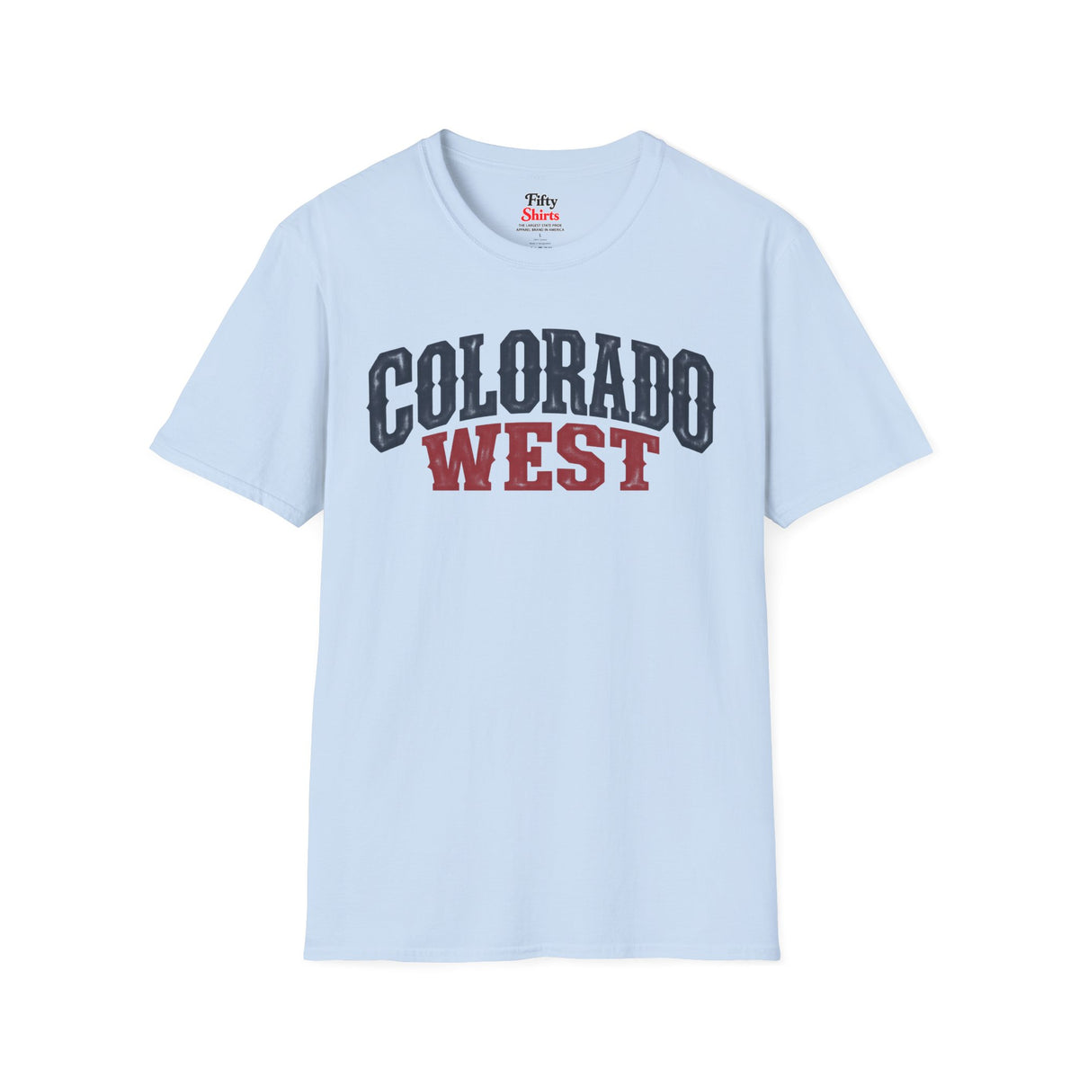 Colorado West  Unisex Softstyle T Shirt State Name Graphic Tee