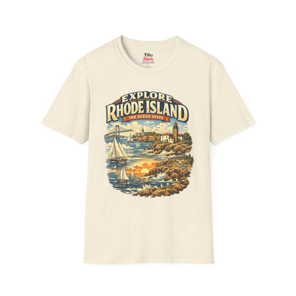 Rhode Island Explore Rhode Island Unisex Softstyle T Shirt State Pride Graphic Tee Collections FS03