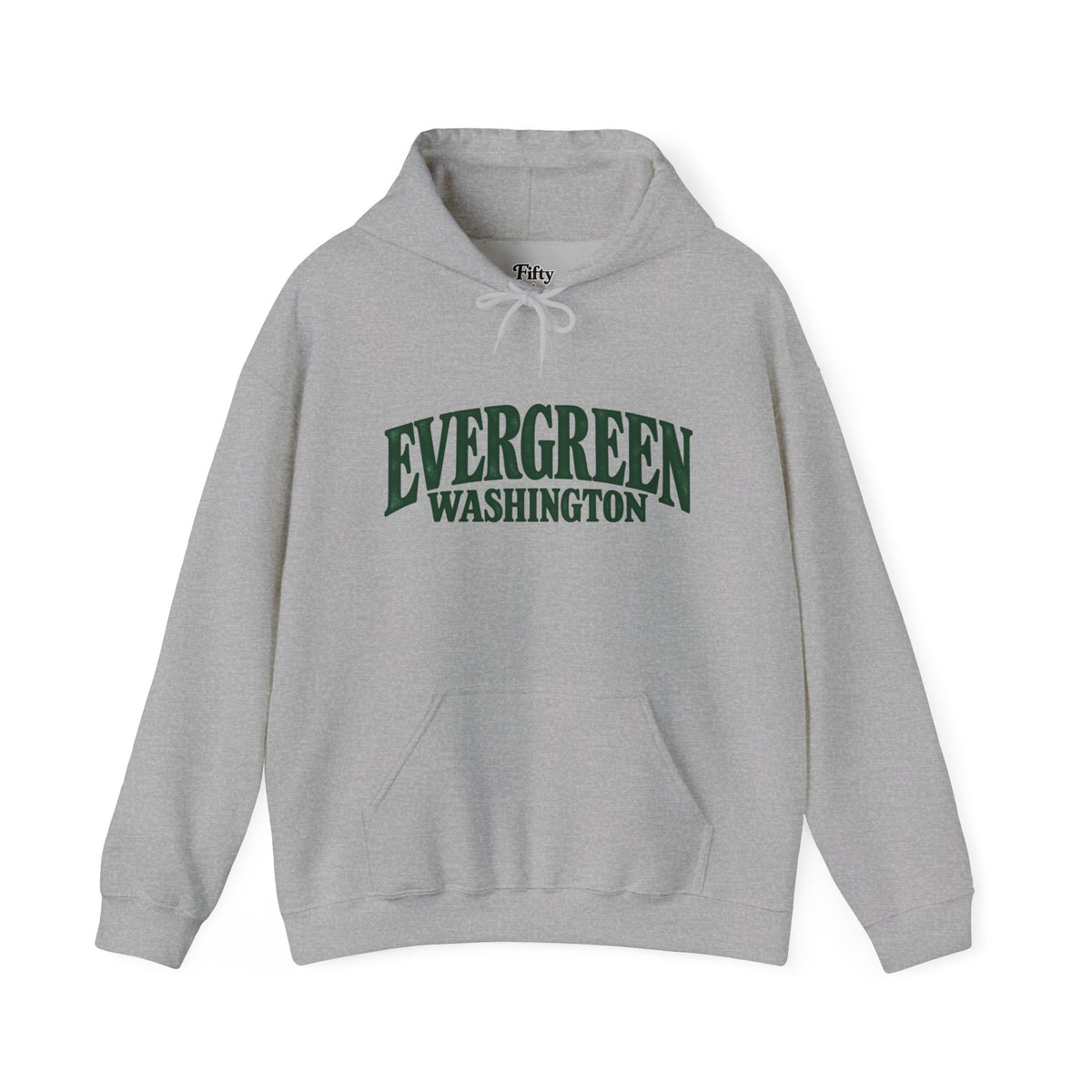 Evergreen Washington Unisex Hoodie State Name Graphic