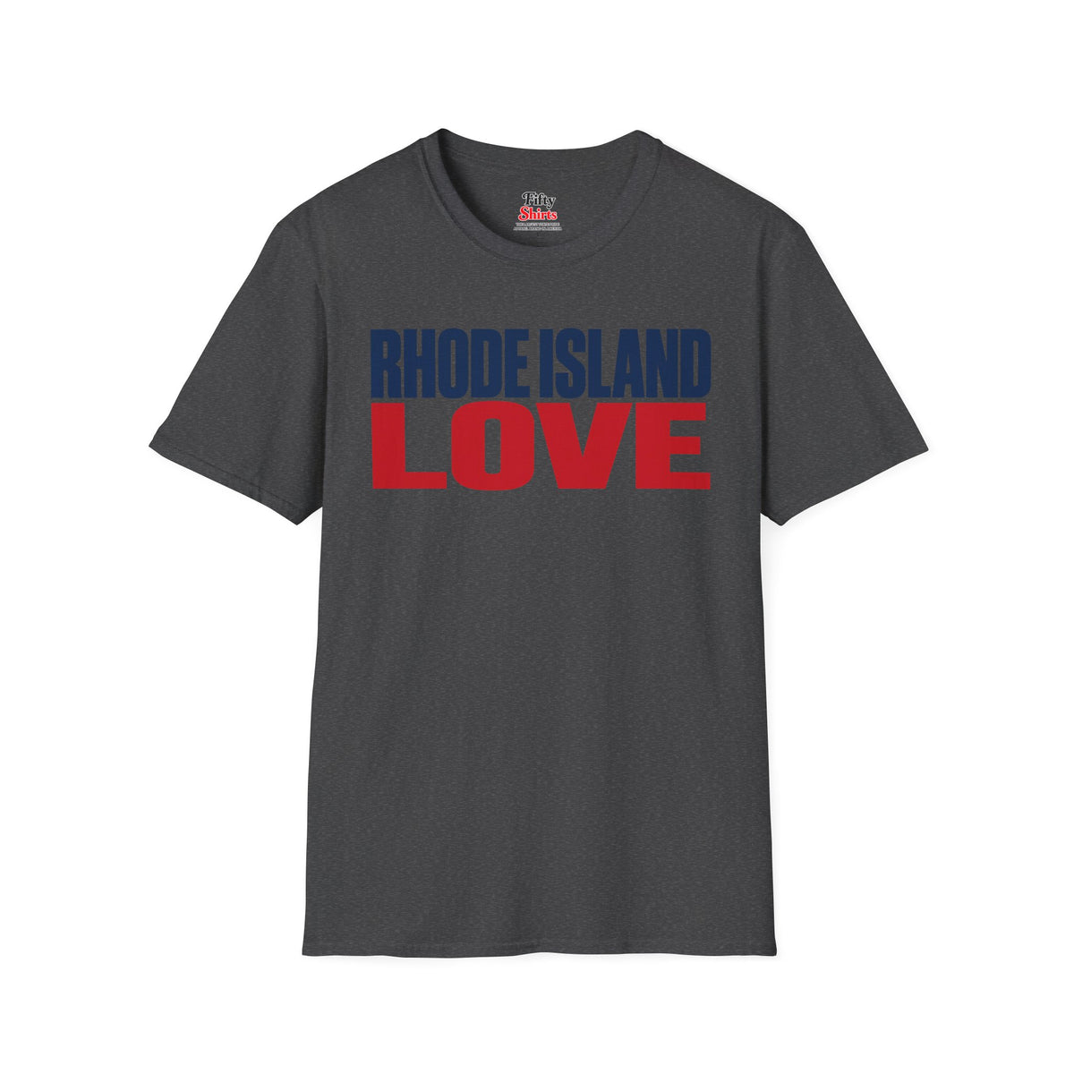 Rhode Island Love Unisex Softstyle T Shirt State Name Graphic Tee