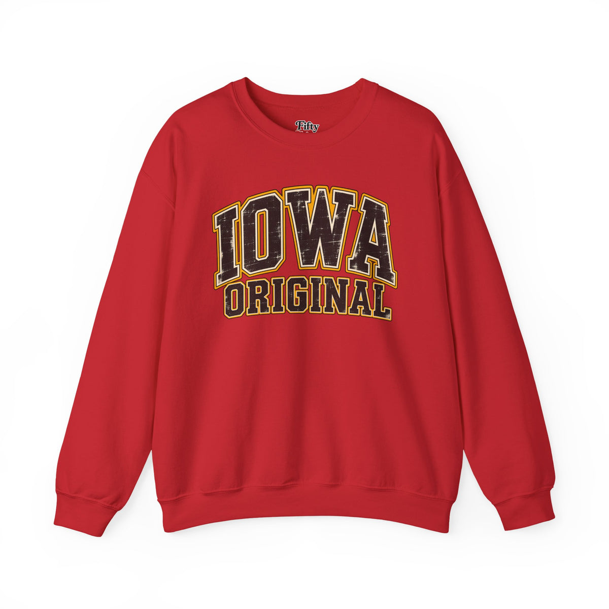 Iowa Original Unisex Crewneck Sweatshirt State Name Graphic