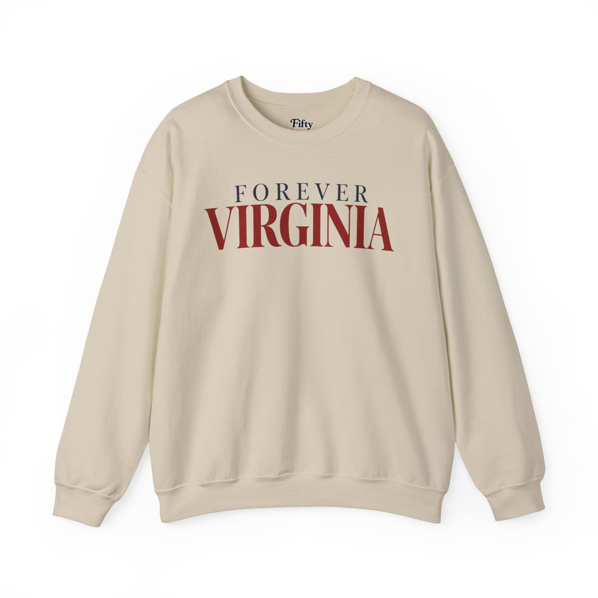 Forever Virginia Unisex Crewneck Sweatshirt State Name Graphic