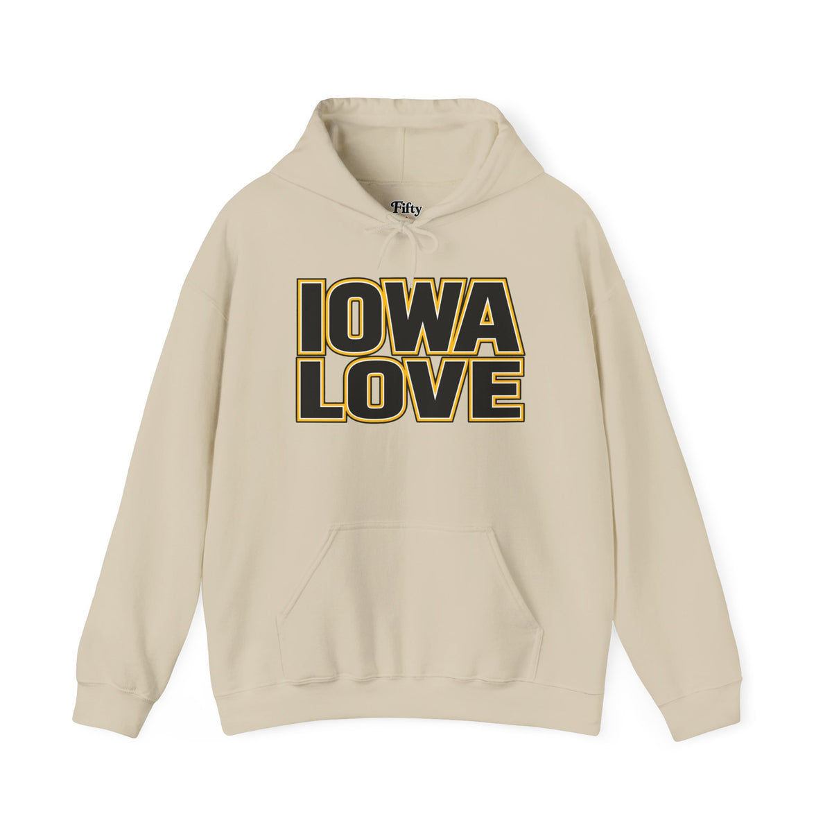 Iowa Love Unisex Hoodie State Name Graphic