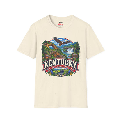Kentucky Bluegrass State Adventure Unisex Softstyle T Shirt State Pride Graphic Tee Collections FS03
