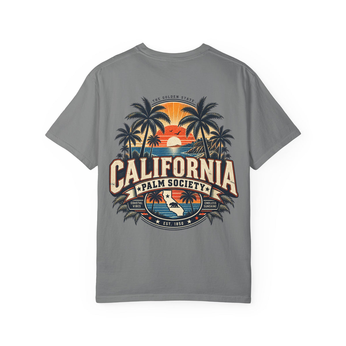 California Palm Society  Unisex Comfort Color 1717 Streetwear Graphic Tee