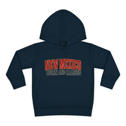 New Mexico Born and Raised Vintage Americana Unisex Toddler Pullover Fleece Hoodie