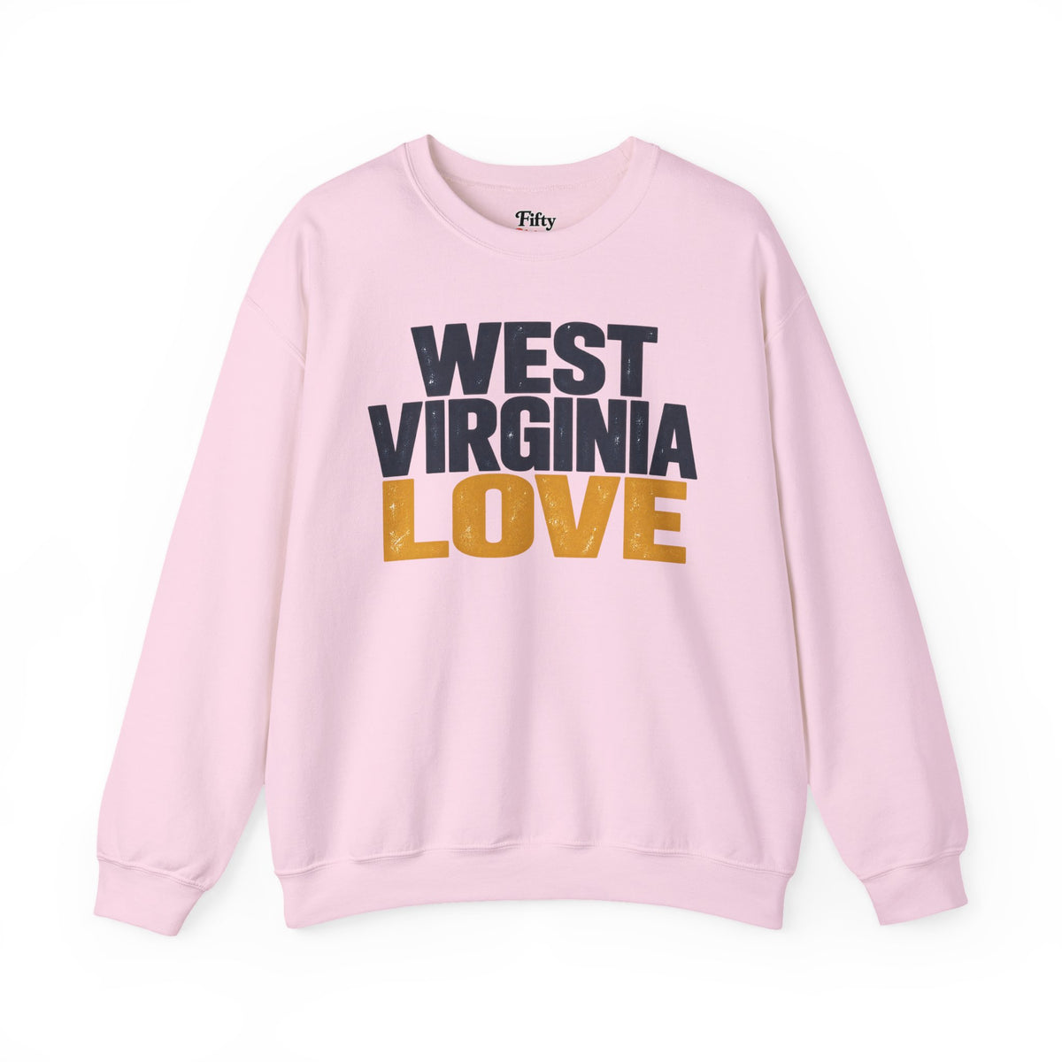 West Virginia Love Unisex Crewneck Sweatshirt State Name Graphic