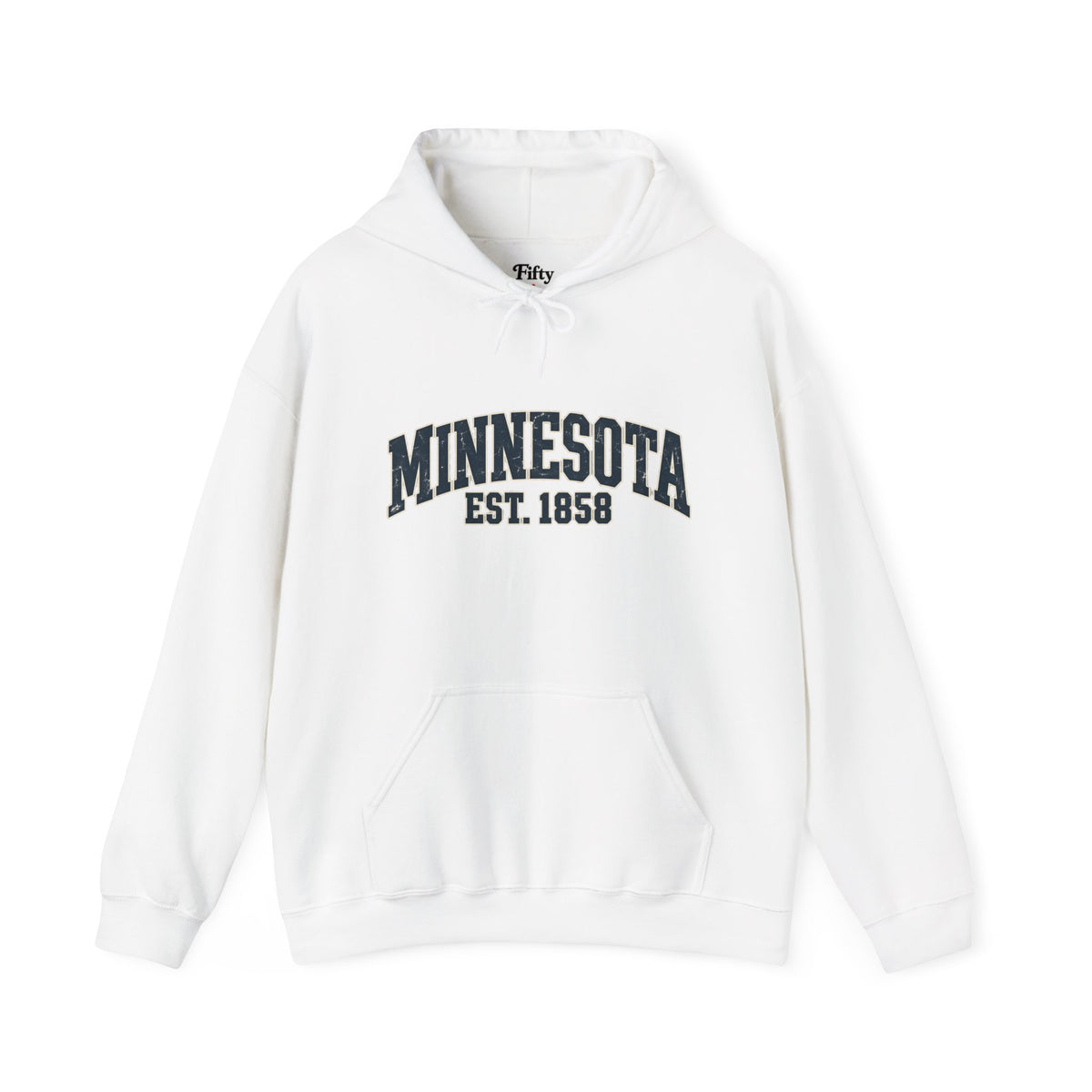 Minnesota Est 1858 Unisex Hoodie State Name Graphic
