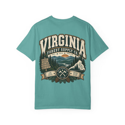 Virginia Forest Supply Co Unisex Comfort Color 1717 Streetwear Graphic Tee