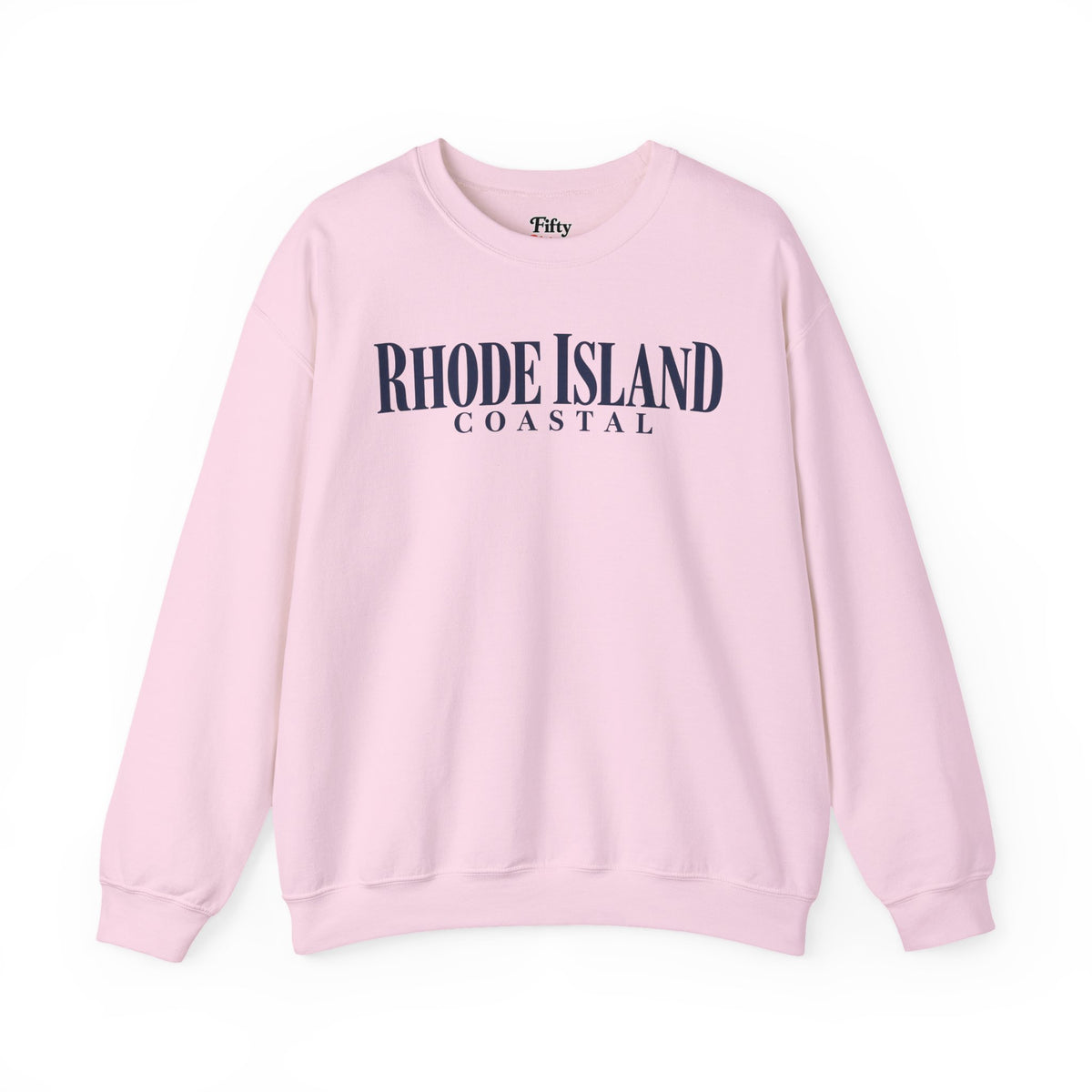 Rhode Island Coastal Unisex Crewneck Sweatshirt State Name Graphic