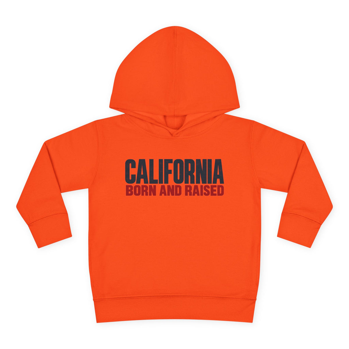 California Born and Raised Minimal Modern Unisex Toddler Pullover Fleece Hoodie