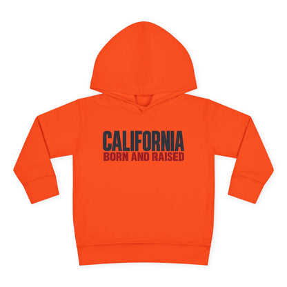 California Born and Raised Minimal Modern Unisex Toddler Pullover Fleece Hoodie