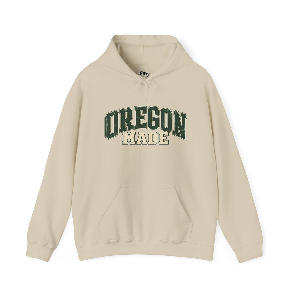 Oregon Made Unisex Hoodie State Name Graphic