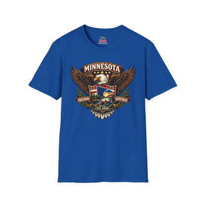 Minnesota Americana Eagle Unisex Softstyle T Shirt State Pride Graphic Tee Collections FS03
