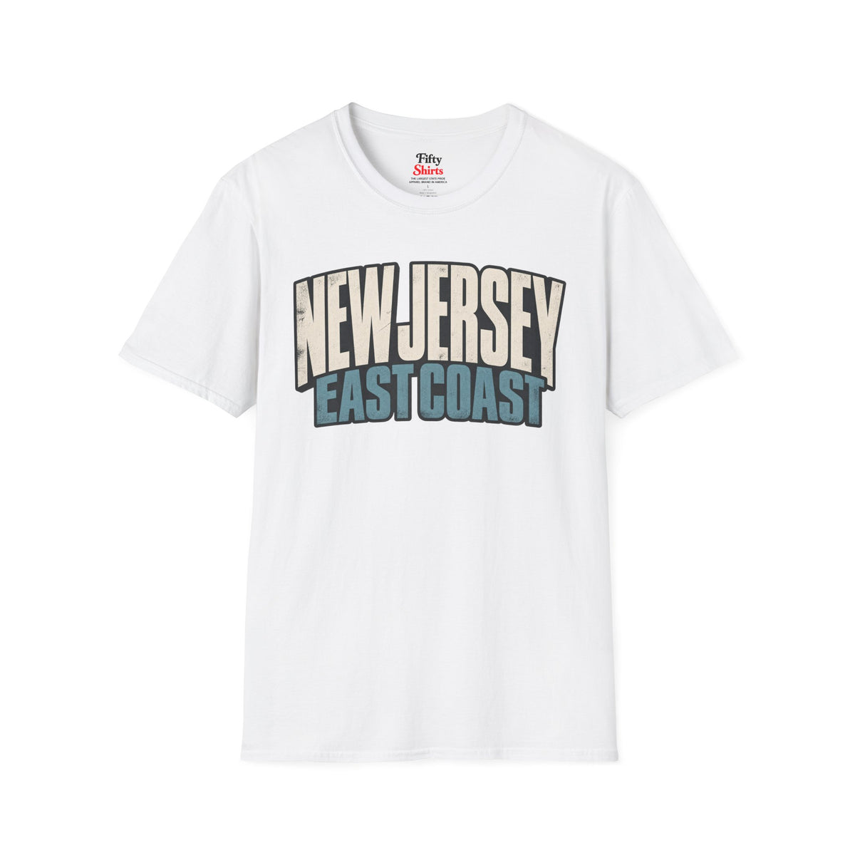 New Jersey East Coast Unisex Softstyle T Shirt State Name Graphic Tee