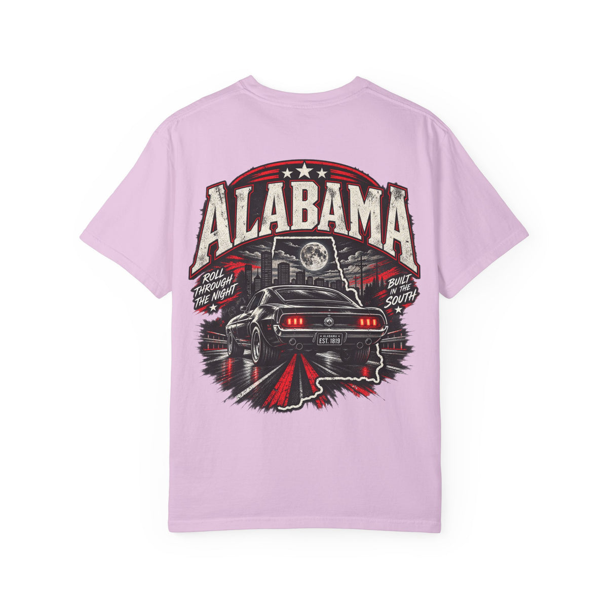 Alabama Night Drive Unisex Comfort Color 1717 Streetwear Graphic Tee