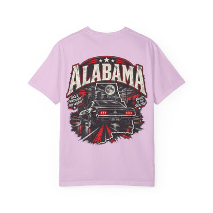 Alabama Night Drive Unisex Comfort Color 1717 Streetwear Graphic Tee