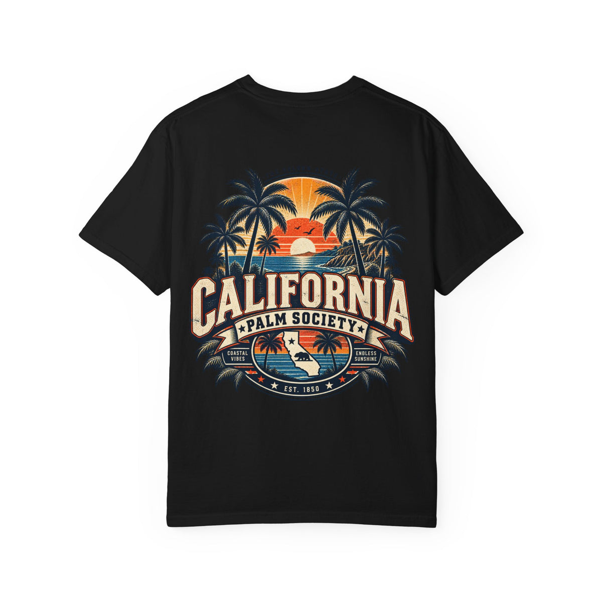 California Palm Society  Unisex Comfort Color 1717 Streetwear Graphic Tee