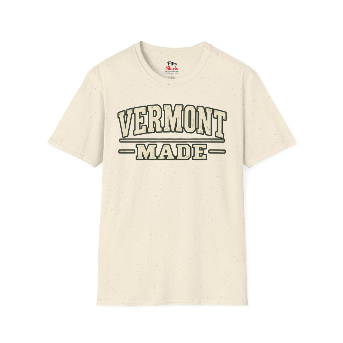 Vermont Made Unisex Softstyle T Shirt State Name Graphic Tee