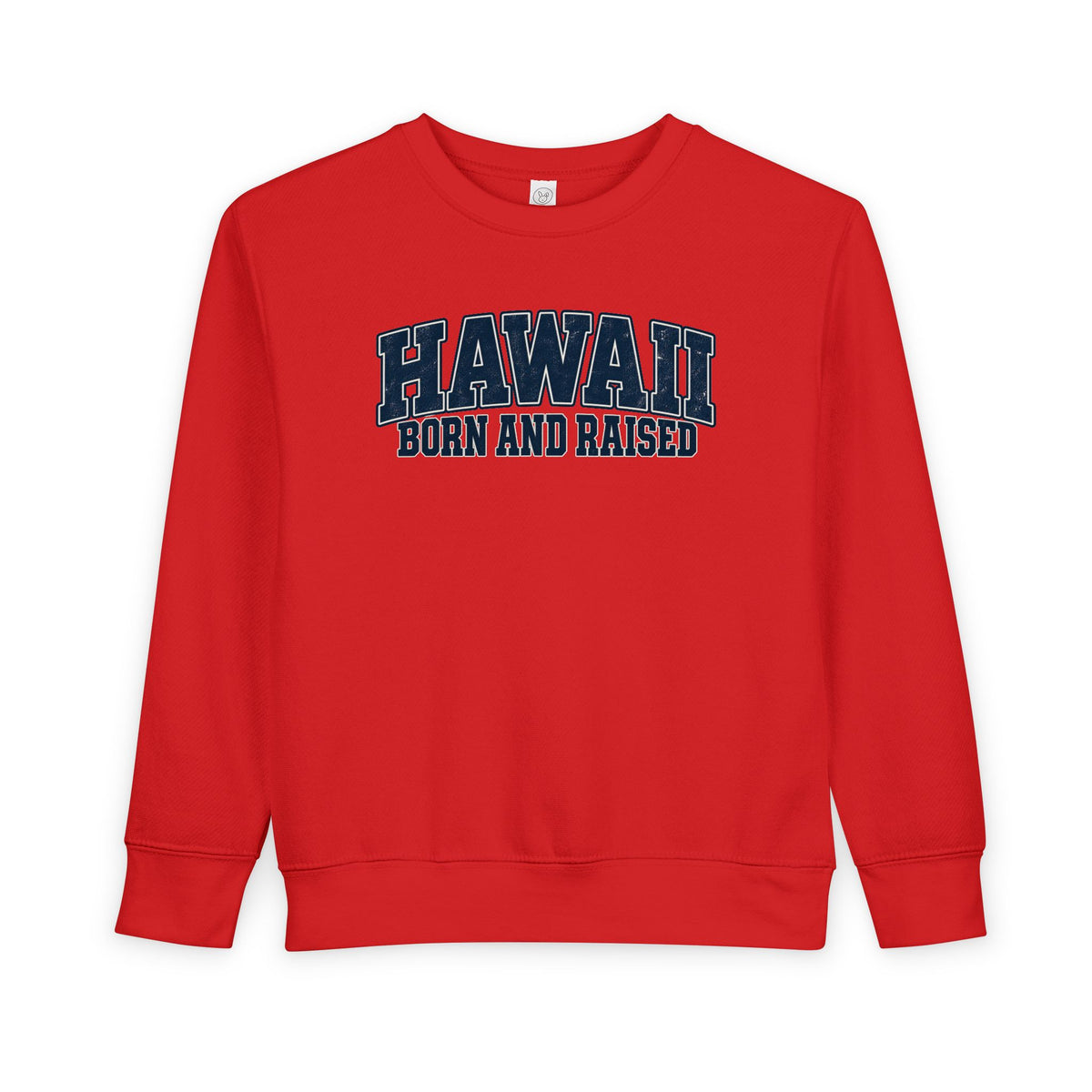 Hawaii Born and Raised Vintage Athletic Unisex Toddler Sweatshirt