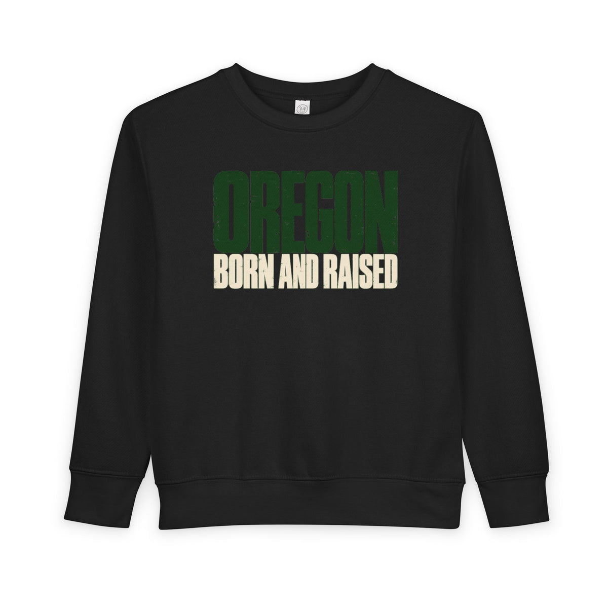 Oregon Born and Raised Streetwear Unisex Toddler Sweatshirt