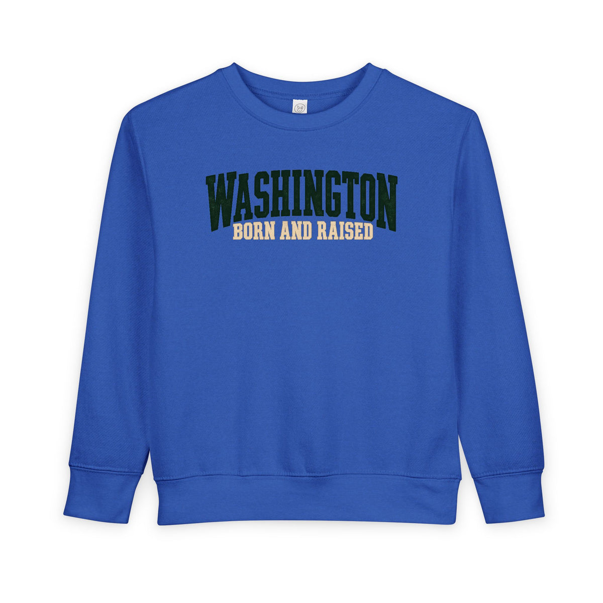 Washington Born and Raised Pacific Northwest Heritage Unisex Toddler Sweatshirt