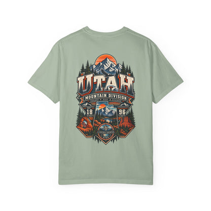 Utah Mountain Division Unisex Comfort Color 1717 Streetwear Graphic Tee