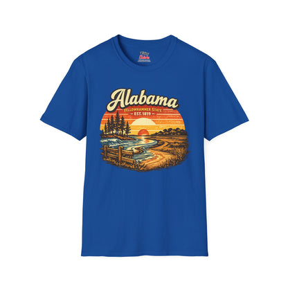 Alabama Southern Sunset Unisex Softstyle T Shirt State Pride Graphic Tee Collections FS03