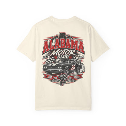 Alabama Motor Club Unisex Comfort Color 1717 Streetwear Graphic Tee