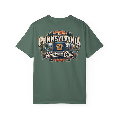 Pennsylvania Weekend Club Unisex Comfort Color 1717 Streetwear Graphic Tee