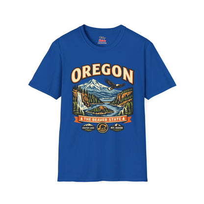 Oregon Beaver State Adventure Unisex Softstyle T Shirt State Pride Graphic Tee Collections FS03
