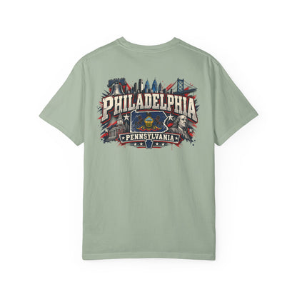 Philadelphia Pennsylvania Unisex Comfort Color 1717 Streetwear Graphic Tee
