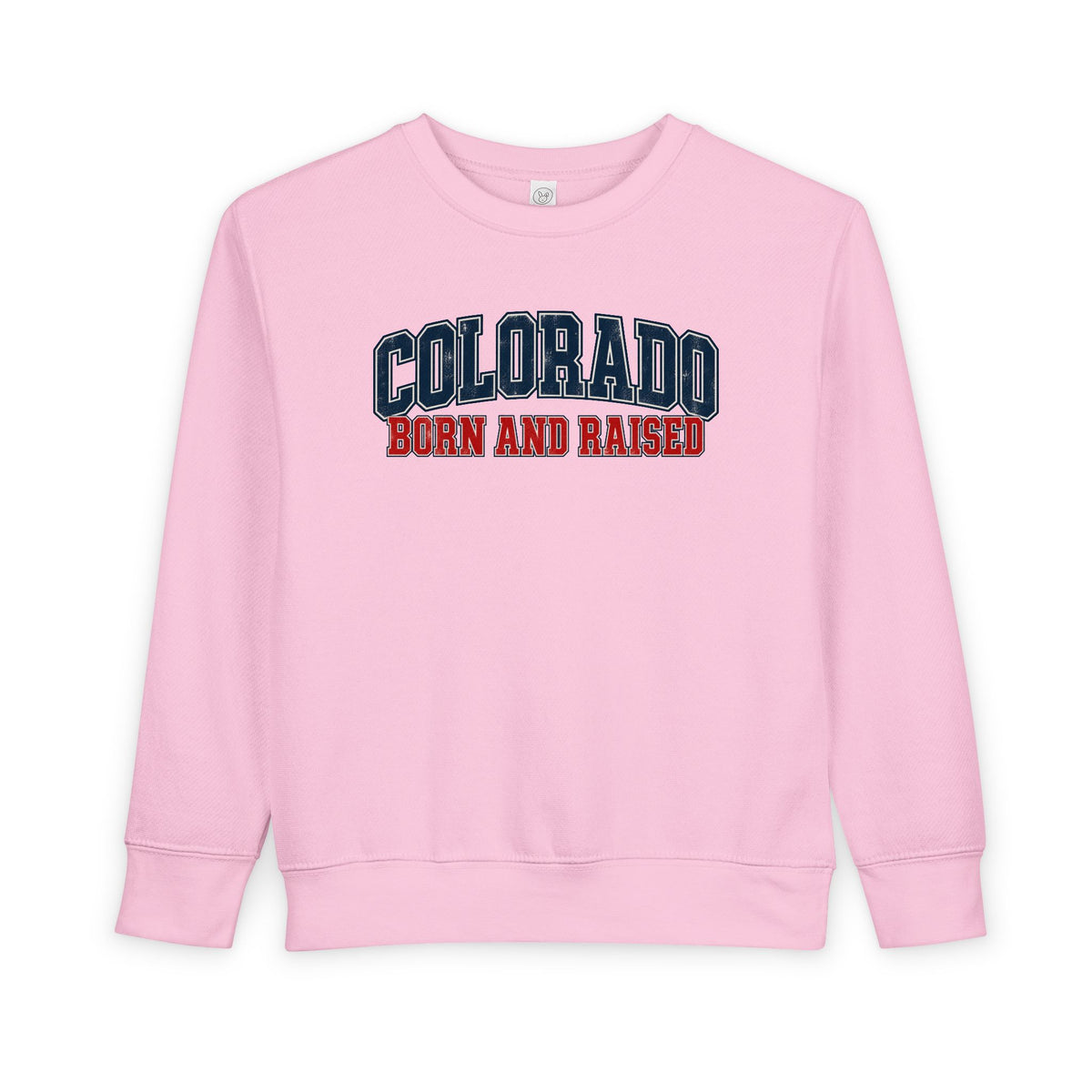 Colorado Born and Raised Collegiate Classic Unisex Toddler Sweatshirt