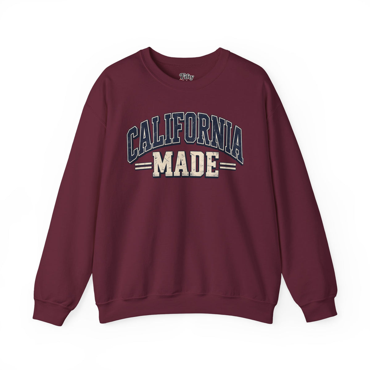 California Made Unisex Crewneck Sweatshirt State Name Graphic