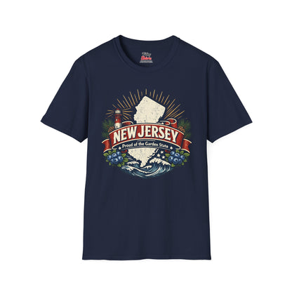 New Jersey State Pride Unisex Softstyle T Shirt State Pride Graphic Tee Collections FS03