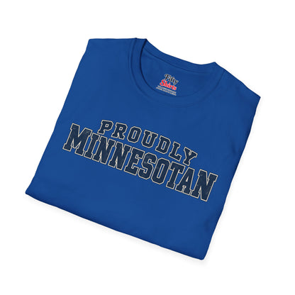 Proudly Minnesotan Unisex Softstyle T Shirt State Name Graphic Tee
