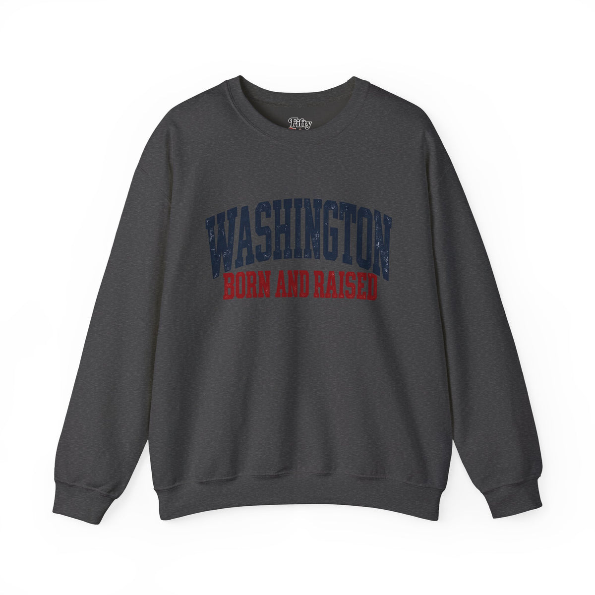 Washington Born and Raised Vintage Americana Unisex Sweatshirt Graphic