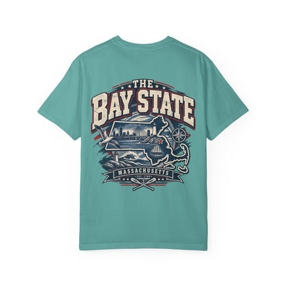 Massachusetts Bay State Streetwear Unisex Comfort Color 1717 Streetwear Graphic Tee